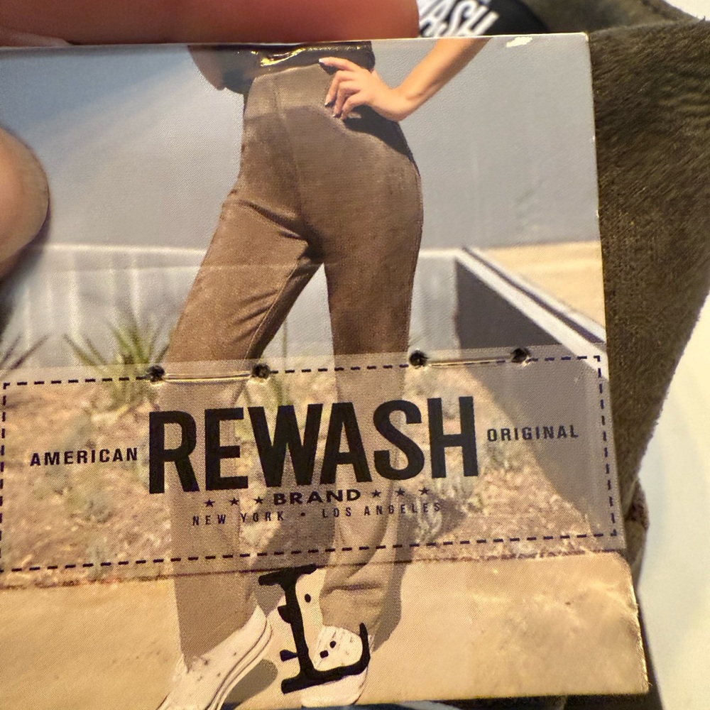 Rewash Brand Suede Knit Straight leg pants large NWT